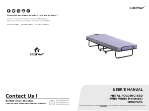 Manual Costway HW67474B Bed Frame