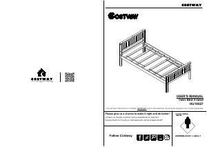 Handleiding Costway HU10027A Bedframe