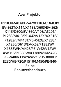 Bedienungsanleitung Acer M403 Projektor
