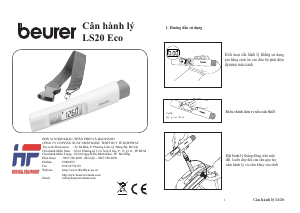 Hướng dẫn sử dụng Beurer LS 20 eco Cân hành lý