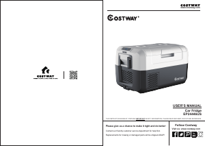 Manual Costway EP24446USA Cool Box