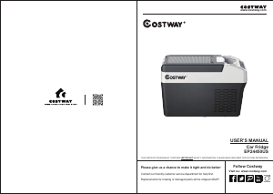 Manual Costway EP24450USA Cool Box