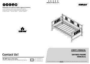 Handleiding Costway HW63521CHF Slaapbank