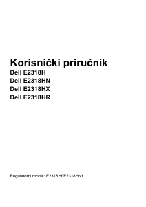 Priručnik Dell E2318H LCD zaslon