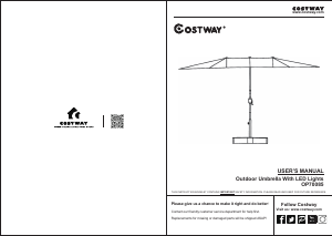 Handleiding Costway OP70782BEA Parasol