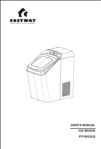 Manual Costway FP10032US-SLA Ice Cube Maker