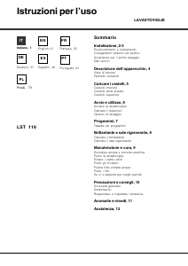 Manual de uso Hotpoint-Ariston LST 116 HA Lavavajillas