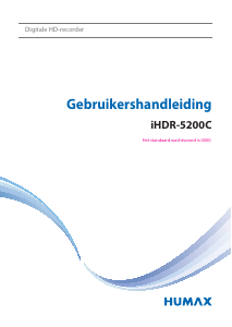 Handleiding Humax IHDR-5200C Digitale ontvanger