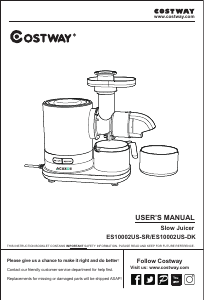 Handleiding Costway ES10002US-DKA Sapcentrifuge