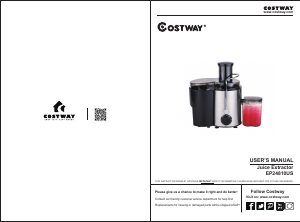 Manual Costway EP24810USA Juicer