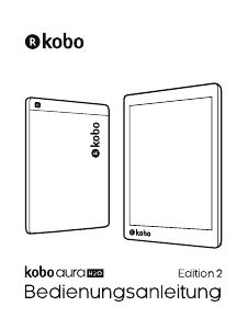 Bedienungsanleitung Kobo Aura H2O E-reader