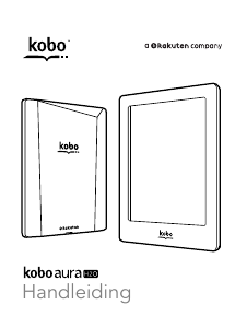 Handleiding Kobo Aura H2O E-reader