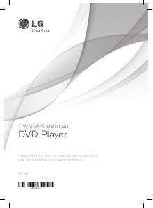 Manual LG DP132 DVD Player