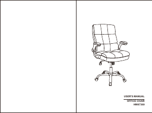 Manual Costway HW67369BEA Office Chair