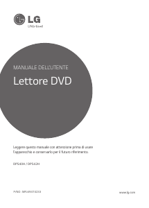 Manuale LG DP542H Lettore DVD