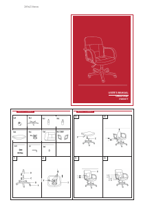 Manual Costway HW60877A Office Chair