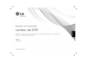 Mode d’emploi LG DVX582H Lecteur DVD