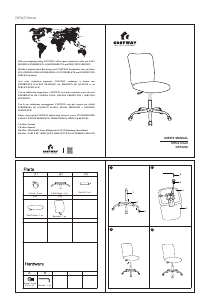 Instrukcja Costway CB10226GRA Krzesło biurowe