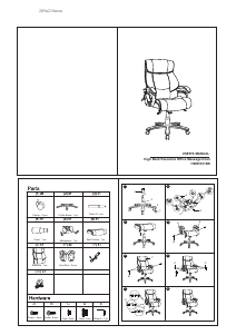 Manual Costway HW65331BKA Office Chair