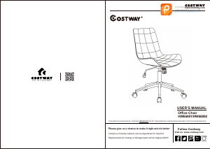 Manual Costway HW66892A Office Chair