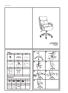 Manual Costway CB10150BNA Office Chair