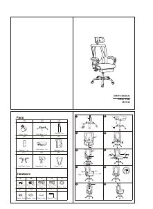 Handleiding Costway CB10123DKA Bureaustoel