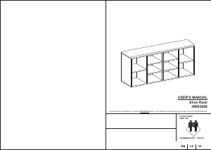 Handleiding Costway HW63680WHA Schoenenkast