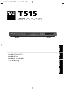 Manuale NAD T 515 Lettore DVD
