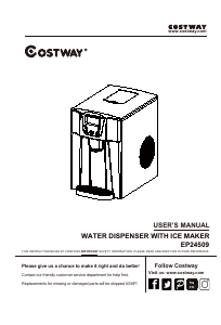 Handleiding Costway EP24509US-REB Waterdispenser