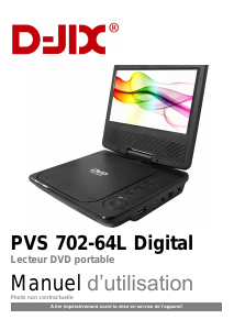Mode d’emploi D-Jix PVS 702-64L Lecteur DVD