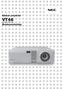 Bruksanvisning NEC VT46 Projektor