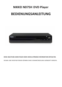 Használati útmutató Nikkei ND75H DVD-lejátszó