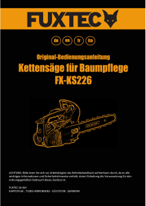 Bedienungsanleitung Fuxtec FX-KS226 Kettensäge