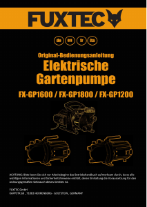 Manuale Fuxtec FX-GP1200 Pompa da giardino