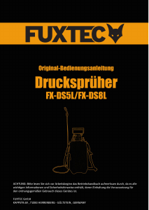 Bedienungsanleitung Fuxtec FX-DS5L Gartensprüher