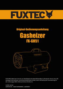 Bedienungsanleitung Fuxtec FX-GH51 Heizgerät