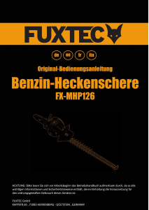 Manuale Fuxtec FX-MHP126 Tagliasiepi