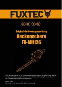 Manuale Fuxtec FX-MH126 Tagliasiepi