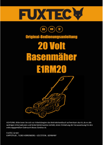 Bedienungsanleitung Fuxtec FX-E1RM20 Rasenmäher