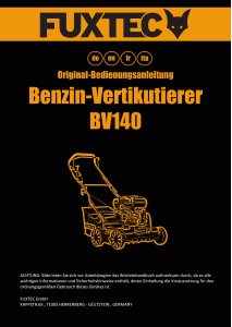 Manual Fuxtec FX-BV140 Lawn Raker