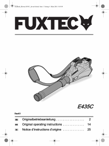 Manual Fuxtec E435C Leaf Blower