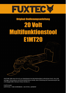 Bedienungsanleitung Fuxtec FX-E1MT20 Multifunktionswerkzeug