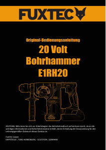 Bedienungsanleitung Fuxtec FX-E1RH20 Bohrhammer