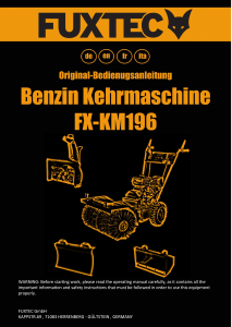 Manuale Fuxtec FX-KM196 Spazzatrice