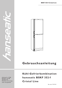 Bedienungsanleitung Hanseatic BSKF 352-1 Kühl-gefrierkombination