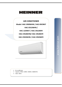 Manual Heinner HAC-12CRKIT Air Conditioner
