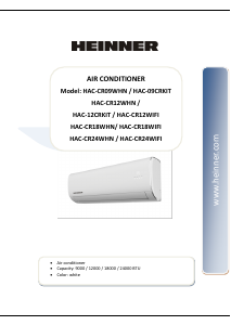 Εγχειρίδιο Heinner HAC-CR12WIFI Κλιματιστικό