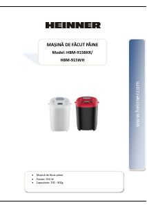 Manual Heinner HBM-915BKR Mașina de pâine