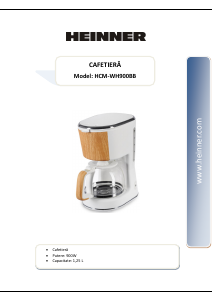 Manual Heinner HCM-WH900BB Cafetieră