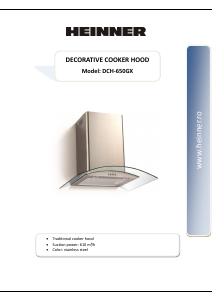 Manual Heinner DCH-650GX Cooker Hood